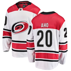 Men's Sebastian Aho Carolina Hurricanes Breakaway Away Jersey - White