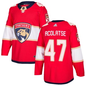 Men's Sena Acolatse Florida Panthers Authentic Home Jersey - Red