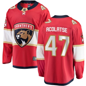 Men's Sena Acolatse Florida Panthers Breakaway Home Jersey - Red