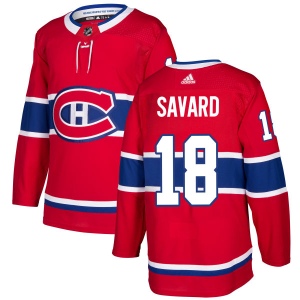 Men's Serge Savard Montreal Canadiens Authentic Jersey - Red