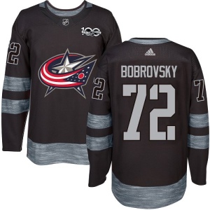 Men's Sergei Bobrovsky Columbus Blue Jackets Authentic 1917-2017 100th Anniversary Jersey - Black