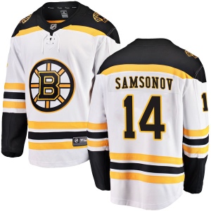 Men's Sergei Samsonov Boston Bruins Breakaway Away Jersey - White