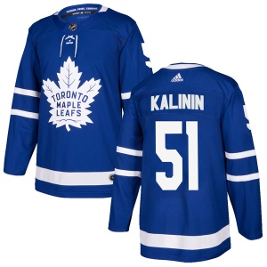 Men's Sergey Kalinin Toronto Maple Leafs Authentic Home Jersey - Blue