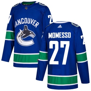 Men's Sergio Momesso Vancouver Canucks Authentic Home Jersey - Blue