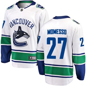 Men's Sergio Momesso Vancouver Canucks Breakaway Away Jersey - White