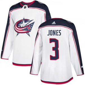 Men's Seth Jones Columbus Blue Jackets Authentic Away Jersey - White