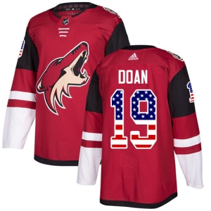 Men's Shane Doan Arizona Coyotes Authentic USA Flag Fashion Jersey - Red