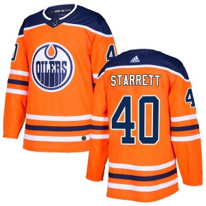 Men's Shane Starrett Edmonton Oilers Authentic r Home Jersey - Orange