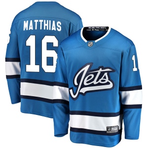 Men's Shawn Matthias Winnipeg Jets Breakaway Alternate Jersey - Blue