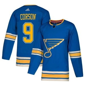 Men's Shayne Corson St. Louis Blues Authentic Alternate Jersey - Blue