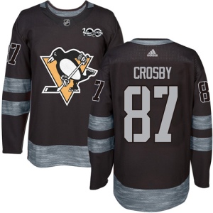 Men's Sidney Crosby Pittsburgh Penguins Authentic 1917-2017 100th Anniversary Jersey - Black