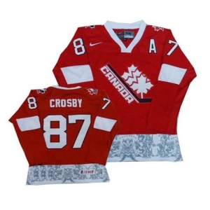 Men's Sidney Crosby Team Canada Premier 2012 Olympic Hockey Jersey - Red