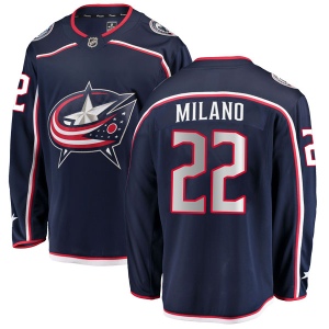 Men's Sonny Milano Columbus Blue Jackets Breakaway Home Jersey - Navy