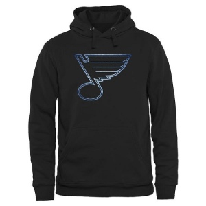 Men's St. Louis Blues Rinkside Pond Hockey Pullover Hoodie - - Black