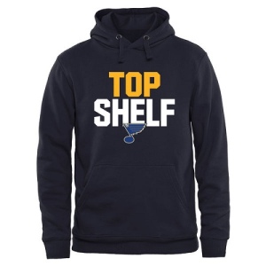 Men's St. Louis Blues Top Shelf Pullover Hoodie - - Navy