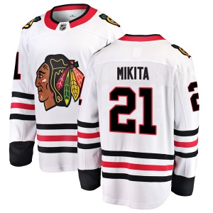 Men's Stan Mikita Chicago Blackhawks Breakaway Away Jersey - White