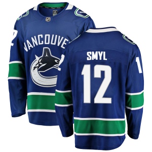 Men's Stan Smyl Vancouver Canucks Breakaway Home Jersey - Blue