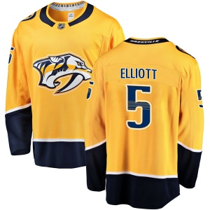 Men's Stefan Elliott Nashville Predators Breakaway Home Jersey - Gold