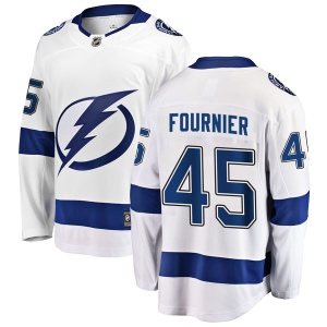 Men's Stefan Fournier Tampa Bay Lightning Breakaway Away Jersey - White