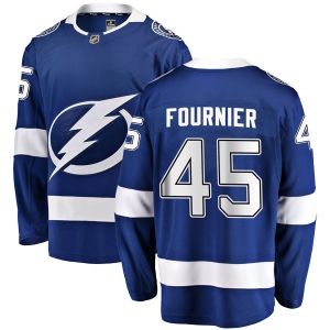 Men's Stefan Fournier Tampa Bay Lightning Breakaway Home Jersey - Blue