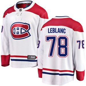 Men's Stefan LeBlanc Montreal Canadiens Breakaway Away Jersey - White