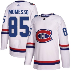 Men's Stefano Momesso Montreal Canadiens Authentic 2017 100 Classic Jersey - White