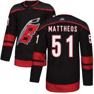 Men's Stelio Mattheos Carolina Hurricanes Authentic Alternate Jersey - Black