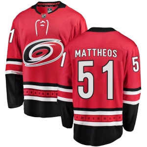 Men's Stelio Mattheos Carolina Hurricanes Breakaway Home Jersey - Red