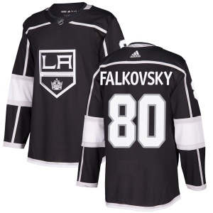 Men's Stepan Falkovsky Los Angeles Kings Authentic Home Jersey - Black