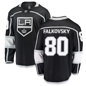 Men's Stepan Falkovsky Los Angeles Kings Breakaway Home Jersey - Black