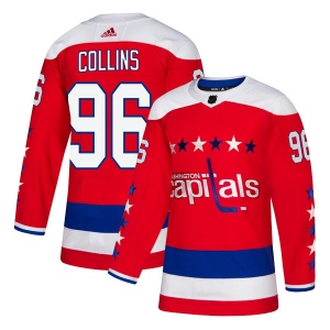 Men's Stephen Collins Washington Capitals Authentic Alternate Jersey - Red