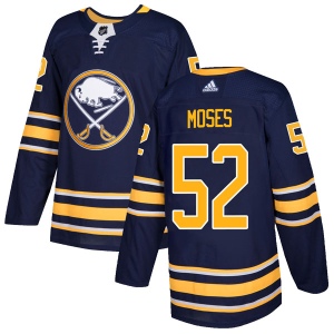 Men's Steve Moses Buffalo Sabres Authentic Home Jersey - Navy