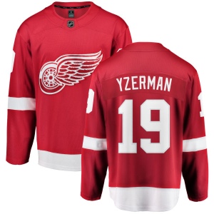 Men's Steve Yzerman Detroit Red Wings Home Breakaway Jersey - Red