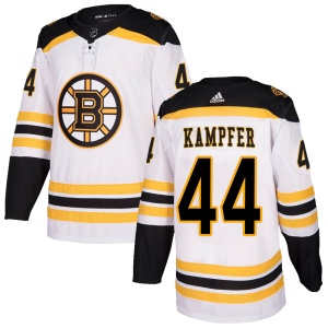 Men's Steven Kampfer Boston Bruins Authentic Away Jersey - White