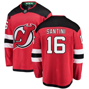 Men's Steven Santini New Jersey Devils Breakaway Home Jersey - Red