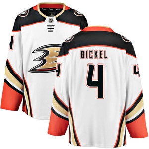 Men's Stu Bickel Anaheim Ducks Authentic Away Jersey - White