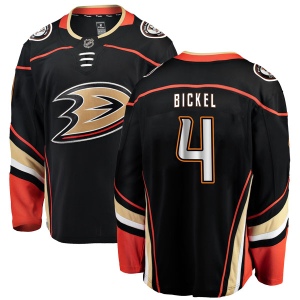 Men's Stu Bickel Anaheim Ducks Authentic Home Jersey - Black