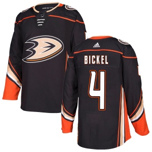 Men's Stu Bickel Anaheim Ducks Authentic Home Jersey - Black