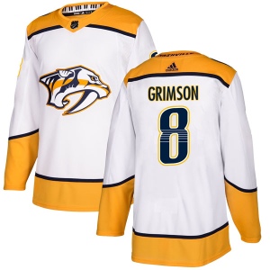 Men's Stu Grimson Nashville Predators Authentic Away Jersey - White