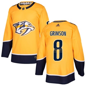 Men's Stu Grimson Nashville Predators Authentic Home Jersey - Gold