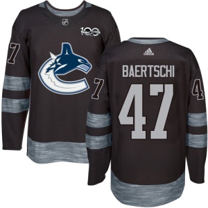 Men's Sven Baertschi Vancouver Canucks Authentic 1917-2017 100th Anniversary Jersey - Black