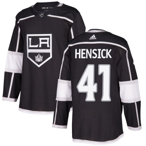 Men's T.J. Hensick Los Angeles Kings Authentic Home Jersey - Black