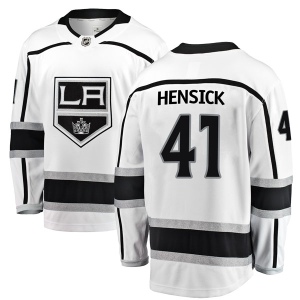 Men's T.J. Hensick Los Angeles Kings Breakaway Away Jersey - White