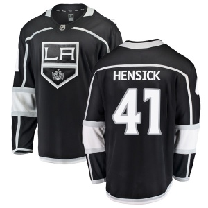 Men's T.J. Hensick Los Angeles Kings Breakaway Home Jersey - Black