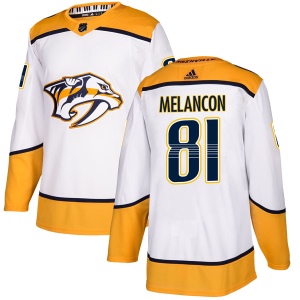 Men's T.J. Melancon Nashville Predators Authentic Away Jersey - White