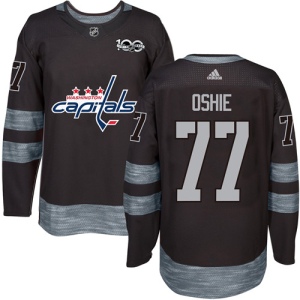 Men's T.J. Oshie Washington Capitals Authentic 1917-2017 100th Anniversary Jersey - Black