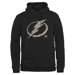 Men's Tampa Bay Lightning Rink Warrior Pullover Hoodie - Black