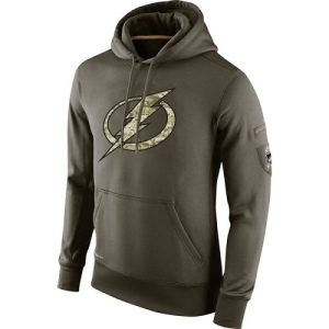 Men's Tampa Bay Lightning Salute To Service KO Performance Hoodie - Olive