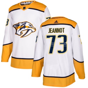 Men's Tanner Jeannot Nashville Predators Authentic Away Jersey - White