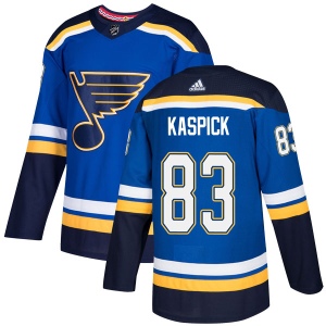 Men's Tanner Kaspick St. Louis Blues Authentic Home Jersey - Blue